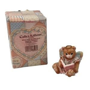 Calico Kittens Angel Figurine